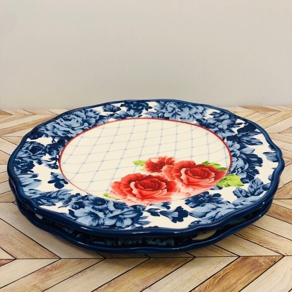 Pioneer Woman Heritage Floral Dinner Plates, Set of 2 - Picture 1 of 6